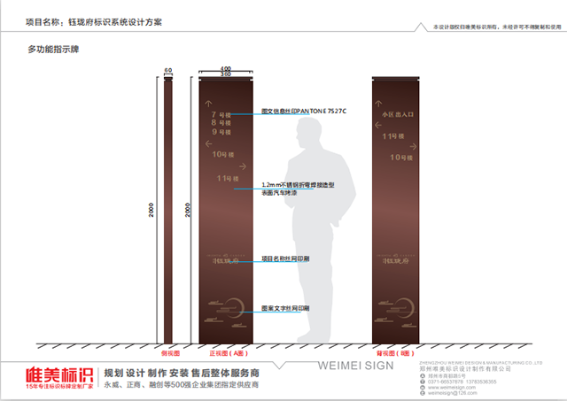 房地產小區戶外出入口立牌