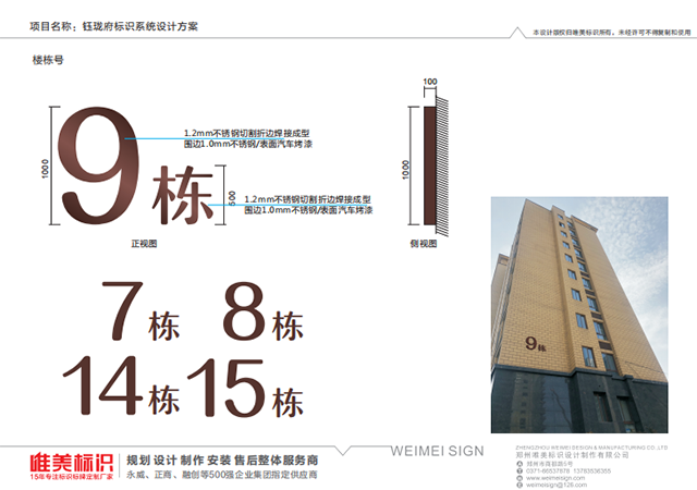 房地產小區樓棟號