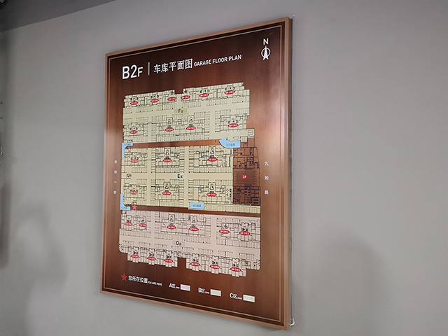住宅小區地下車庫總平面圖